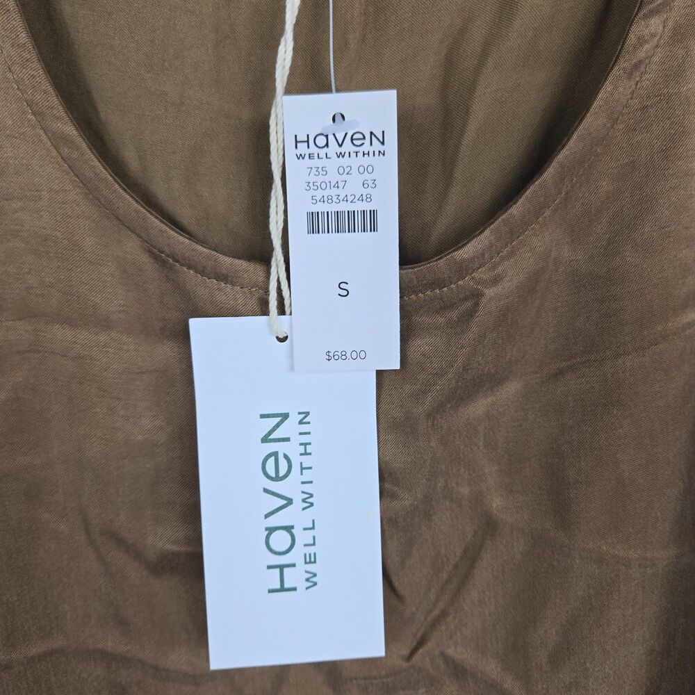 Haven Well Within Women's Size Small Brown Camisole Tank Top NWT - Picture 3 of 5
